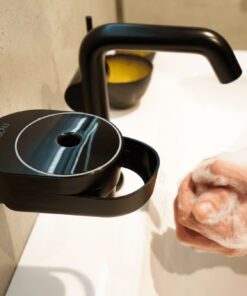 Handmatige zeepdispenser zwart