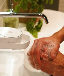 Handmatige zeepdispenser wit