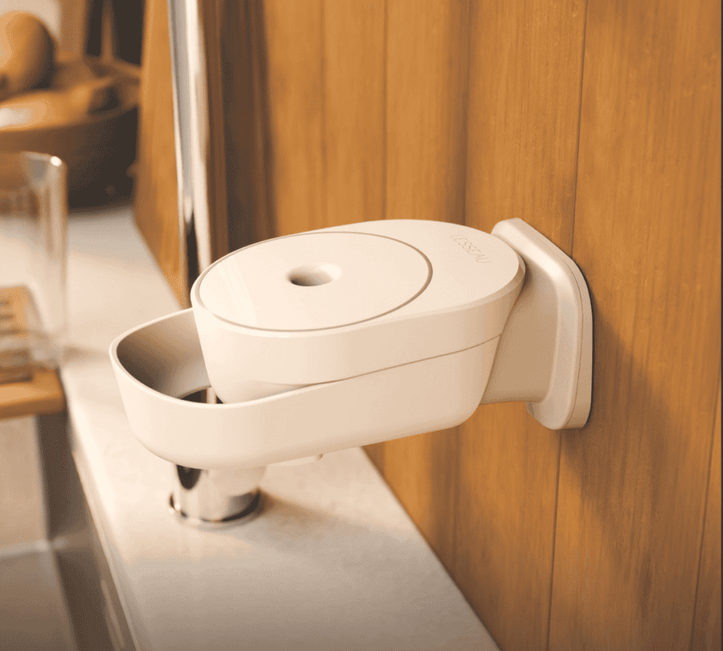 Handmatige zeepdispenser wit