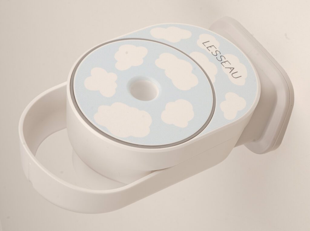 Bar soap dispenser blue cloudy Lesseau