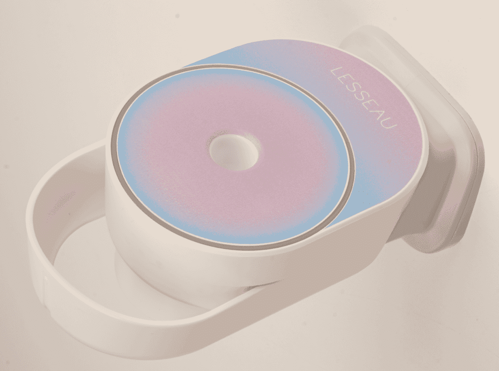 Bar soap dispenser blue and pink Lesseau