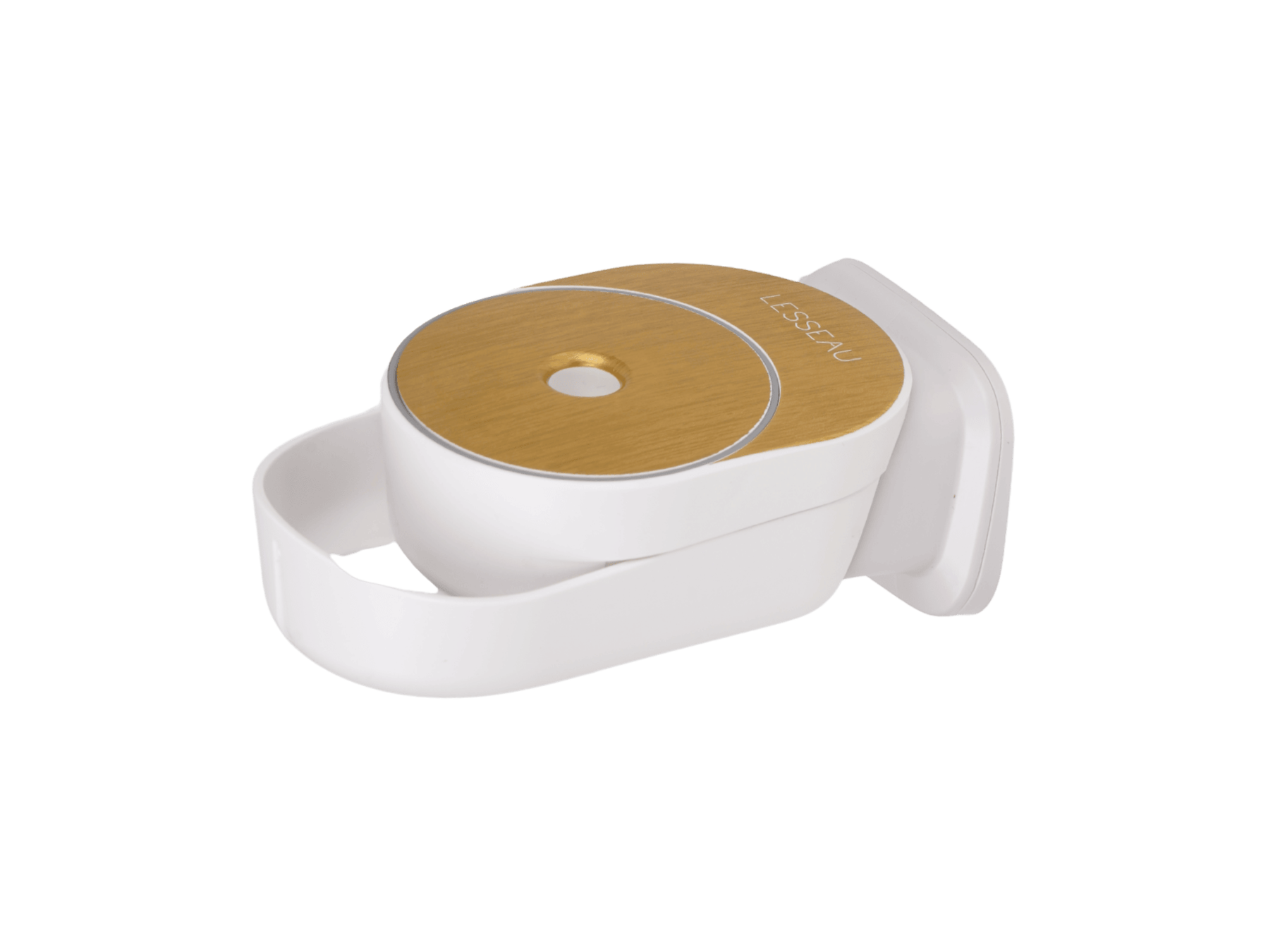 Handmatige zeepdispenser | wit | Brushed Messing Look