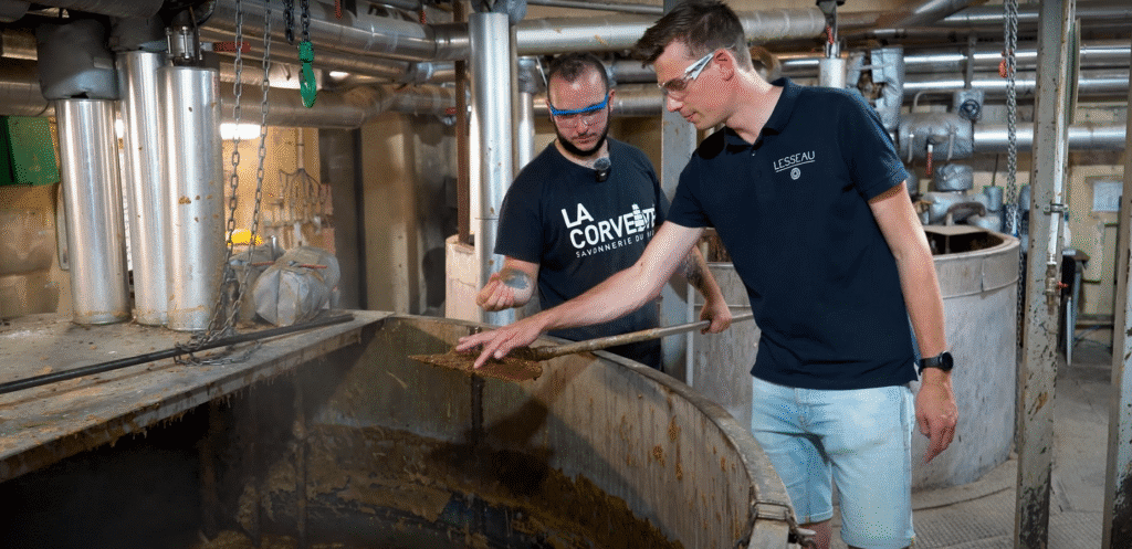 Het proces van Marseillezeep van Lesseau x La Corvette