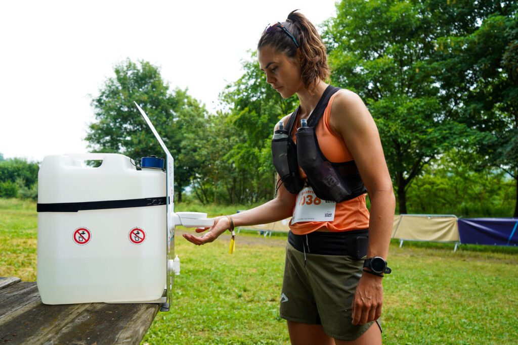 Trail runner with Lesseau x UTMB Bar Soap Dispenser