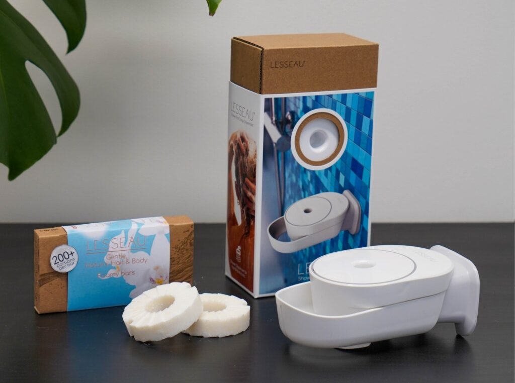 Shower dispenser starterskit white Lesseau